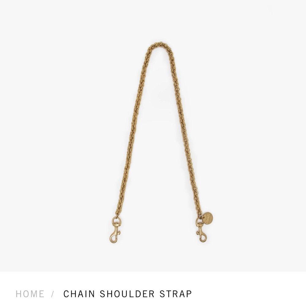 CLARE V shoulder strap brass (thick)